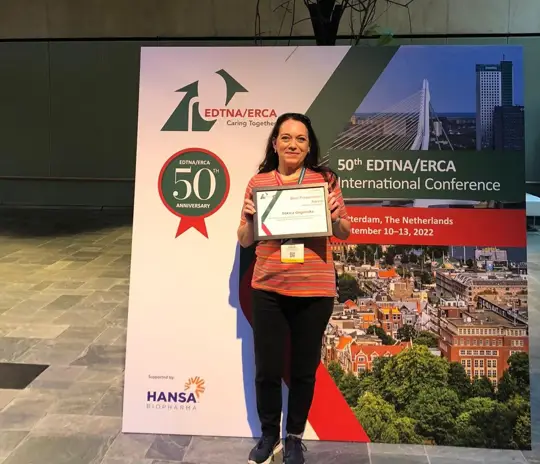 Diaverum presentation recognised at EDTNA / ERCA Conference